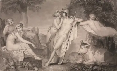 Paris und Oinone von John Flaxman