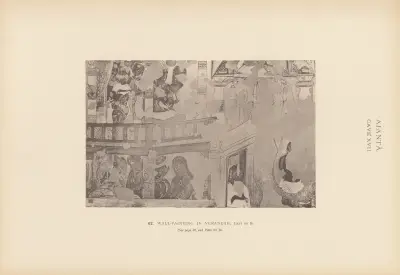 The paintings in the Buddhist cave-temples of Ajantâ, Khandesh, India Pl.061 av John Griffiths