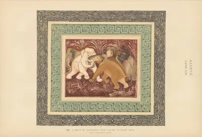 The paintings in the Buddhist cave-temples of Ajantâ, Khandesh, India Pl.152 av John Griffiths