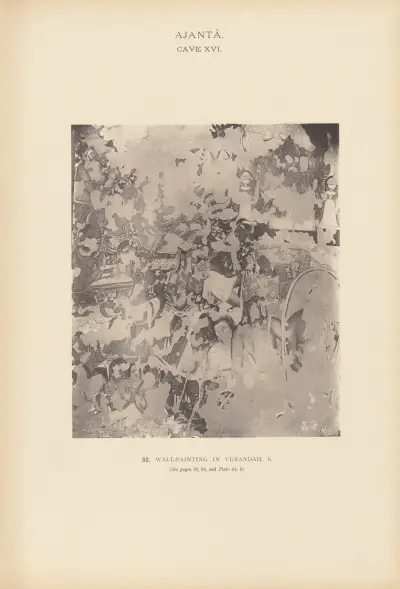 The paintings in the Buddhist cave-temples of Ajantâ, Khandesh, India Pl.051 av John Griffiths
