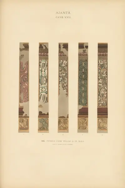 The paintings in the Buddhist cave-temples of Ajantâ, Khandesh, India Pl.143 av John Griffiths