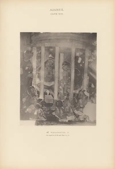 The paintings in the Buddhist cave-temples of Ajantâ, Khandesh, India Pl.046 av John Griffiths
