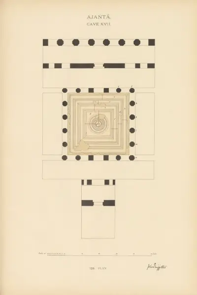 The paintings in the Buddhist cave-temples of Ajantâ, Khandesh, India Pl.138 av John Griffiths