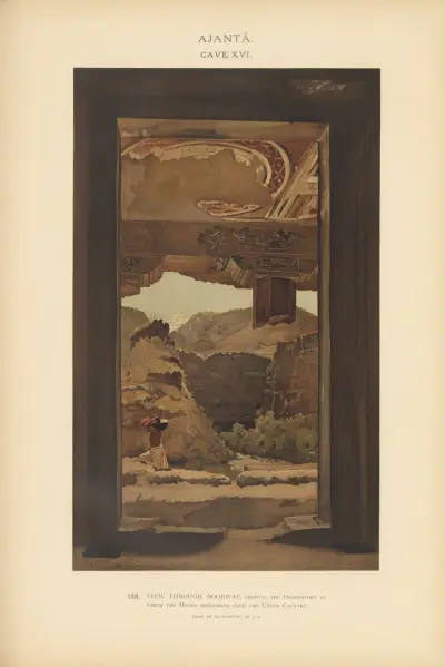The paintings in the Buddhist cave-temples of Ajantâ, Khandesh, India Pl.137 av John Griffiths