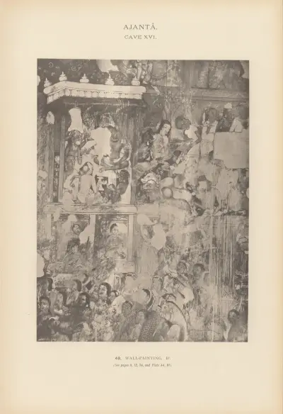 The paintings in the Buddhist cave-temples of Ajantâ, Khandesh, India Pl.048 av John Griffiths