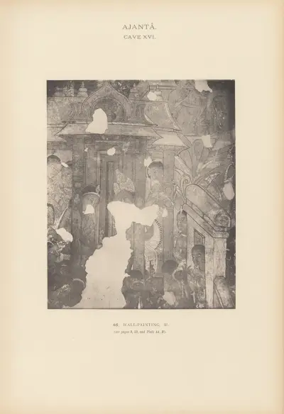 The paintings in the Buddhist cave-temples of Ajantâ, Khandesh, India Pl.045 av John Griffiths