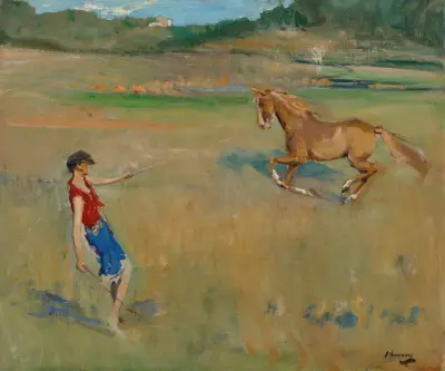 Školení poníka, Sir John Lavery