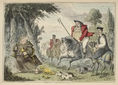 Henry VIII Monk Hunting av John Leech