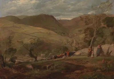 Hanson Toot, View in Dovedale av John Linnell