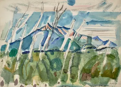 Chocorua Along with Dead Trees, White Mountains, N.H. av John Marin