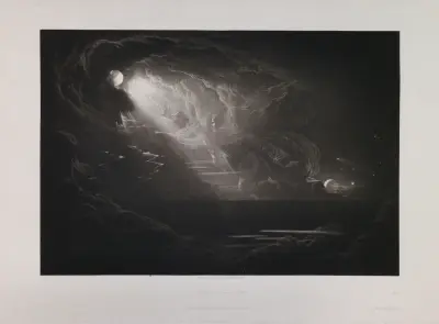 Creation of Light (Book 7, Line 339) av John Martin