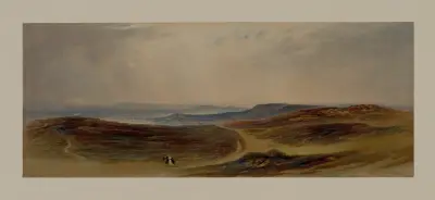 The Valley of the Tyne, My Native Country near Henshaw av John Martin