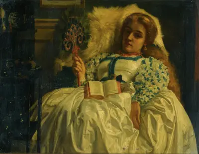 The Peacock Fan av Edward John Poynter