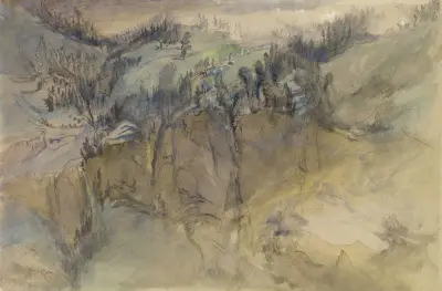 Alpine Scene von John Ruskin
