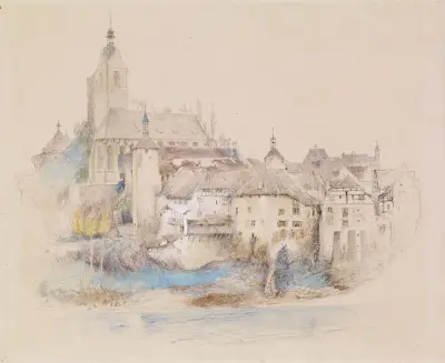 Lauffenburg on the Rhine von John Ruskin