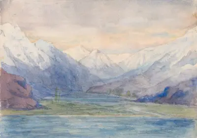 Mountain Landscape von John Ruskin