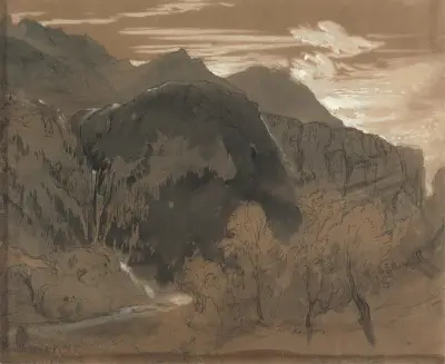 Mountainous Landscape. – Nr. 1 von John Ruskin