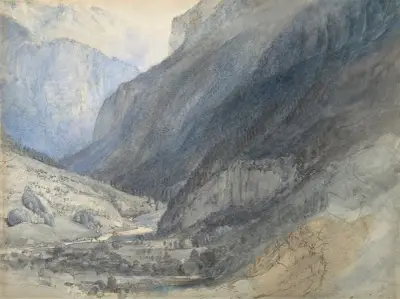 The Valley of Lauterbrunnen, Switzerland von John Ruskin