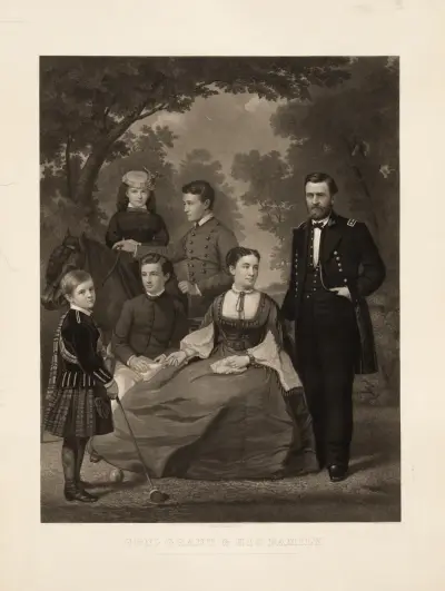 Ulysses S. Grant & his family von John Sartain