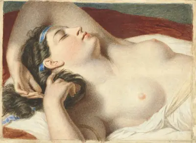 Study for Ariadne Asleep on the Island of Naxos av John Vanderlyn