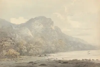 View of Cracatoa, China Seas av John Webber