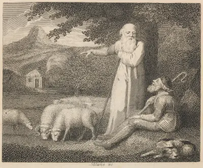 Introduction to the Fables, The Shepherd and the Philosopher av John Wootton
