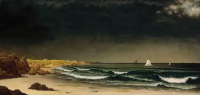 Aufziehender Sturm – Strand bei Newport von Martin Johnson Heade