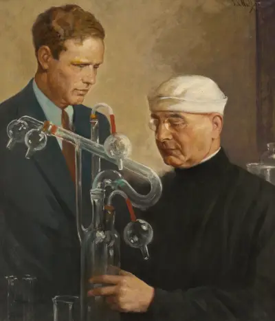 Charles Lindbergh and Alexis Carrel von Samuel Johnson Woolf