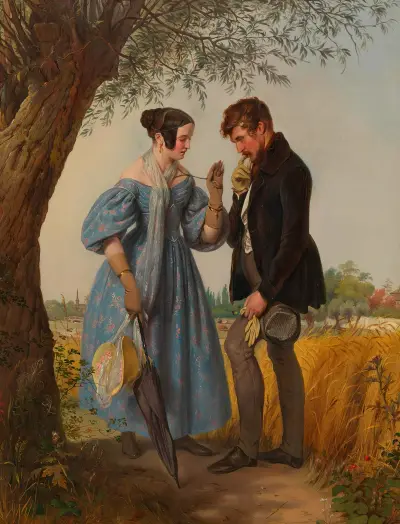 Die Begegnung von Josef Danhauser