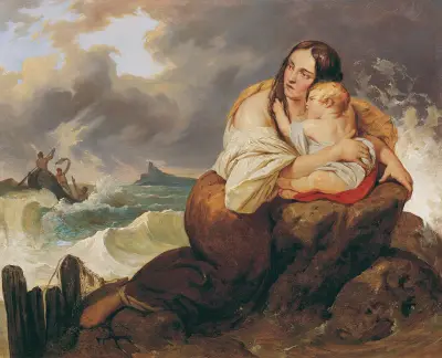Die Schiffbrüchige von Josef Danhauser
