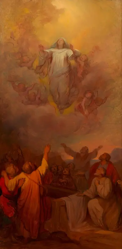 Mariae Himmelfahrt (Entwurf für das Altarbild in Esztergom (Gran)) von Josef Danhauser