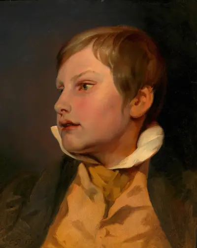 Porträt eines Knaben (Carl Danhauser) av Josef Danhauser