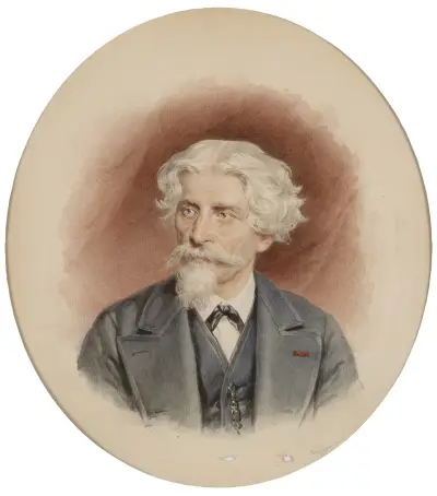 Bildnis Josef Gunkel av Josef Kriehuber