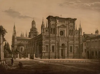 Certosa di Pavia av Josef Langl