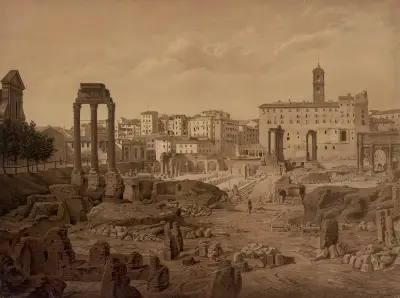 Forum Romanum, 1883 av Josef Langl