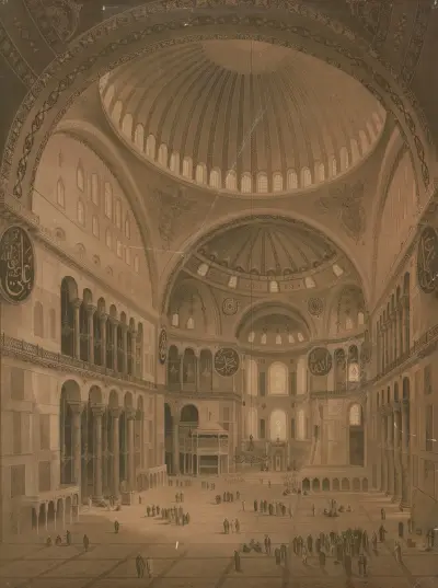 Hagia Sophia in Constantinople av Josef Langl