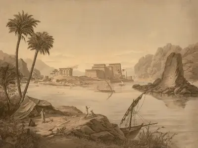 The Temple of Isis on Philae av Josef Langl