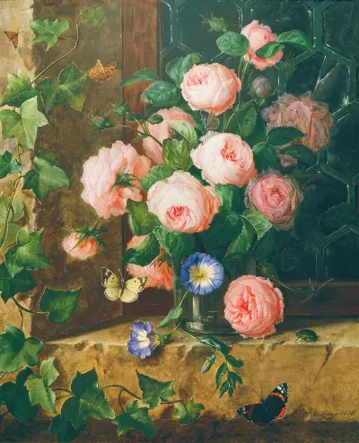 Květinové zátiší, Josef Lauer