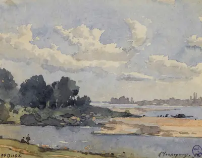 Flussufer von Henri-Joseph Harpignies