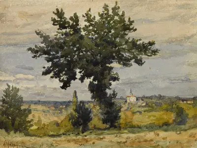 Der Baum am Wegesrand von Henri-Joseph Harpignies