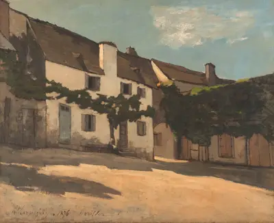 Haus in Hérisson von Henri-Joseph Harpignies