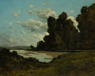 Die Loire bei Nevers von Henri-Joseph Harpignies