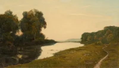 Blick auf einen Bach von Henri-Joseph Harpignies