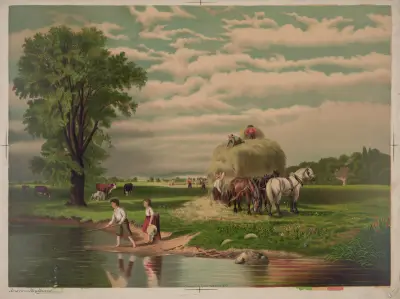 American hay harvest av Joseph Hoover