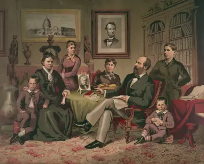 President Garfield and family av Joseph Hoover