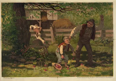 Stealing apples av Joseph Hoover