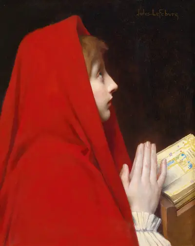 Der rote Mantel von Jules Joseph Lefebvre