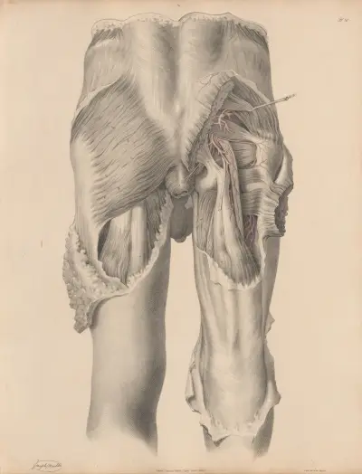 The Arteries on the posterior surface of the Pelvis, Joseph Maclise