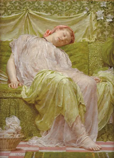 A Workbasket von Albert Joseph Moore