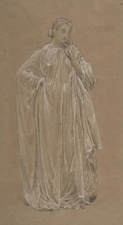 Draped Model von Albert Joseph Moore